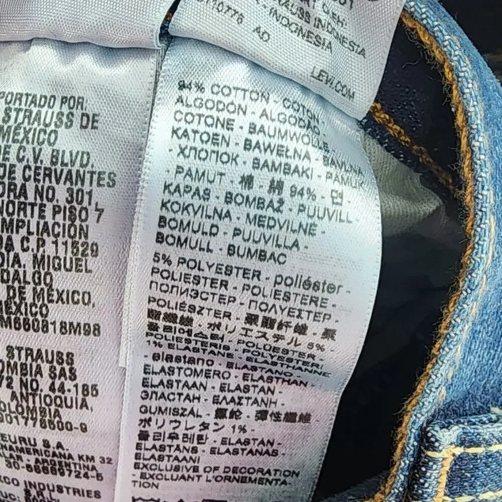 New NWT Levi's 501 Original Advanced Stretch‎ 36 X 30 Jeans Medium Wash Straight